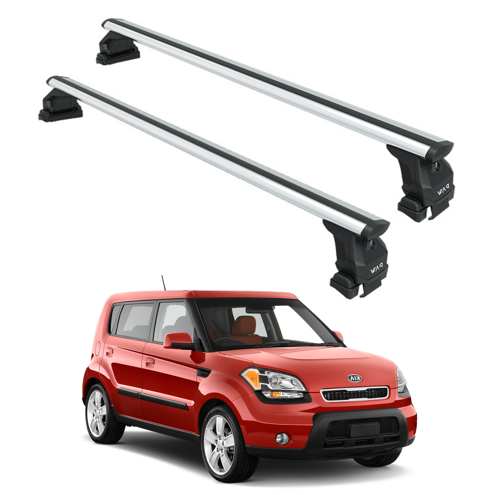 Roof Rack Cross Bars for Kia Soul 2009–2013 – Silver, Fits Normal Roof Roof Rack Cross Bars for Kia Soul 2009–2013 – Silver, Fits Normal Roof